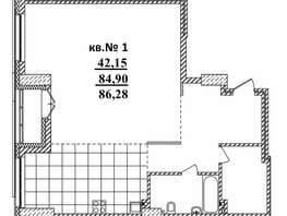 Продается 3-комнатная квартира ЖК  Римский квартал, 2 очередь, 86.28  м², 15098076 рублей