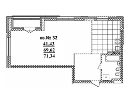 Продается 3-комнатная квартира ЖК  Римский квартал, 2 очередь, 71.34  м², 13673120 рублей