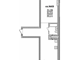 Продается 2-комнатная квартира ЖК  Римский квартал, 2 очередь, 55.08  м², 12069030 рублей