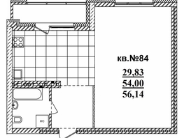 Продается Студия ЖК  Римский квартал, 2 очередь, 56.5  м², 13146390 рублей