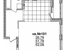 Продается Студия ЖК  Римский квартал, 2 очередь, 53.09  м², 9857780 рублей