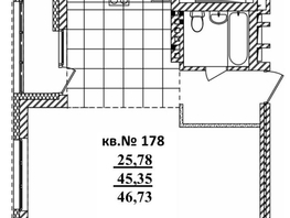 Продается Студия ЖК  Римский квартал, 2 очередь, 46.73  м², 9184980 рублей