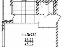 Продается Студия ЖК  Римский квартал, 2 очередь, 46.65  м², 10471986 рублей