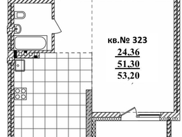 Продается Студия ЖК  Римский квартал, 2 очередь, 53.2  м², 9666250 рублей