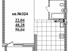 Продается Студия ЖК  Римский квартал, 2 очередь, 50.04  м², 9340400 рублей