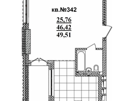 Продается Студия ЖК  Римский квартал, 2 очередь, 49.51  м², 9569018 рублей