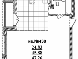 Продается Студия ЖК  Римский квартал, 2 очередь, 47.26  м², 9738115 рублей