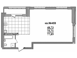 Продается 3-комнатная квартира ЖК  Римский квартал, 2 очередь, 77.89  м², 16281600 рублей