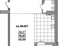 Продается Студия ЖК  Римский квартал, 2 очередь, 60  м², 13489475 рублей