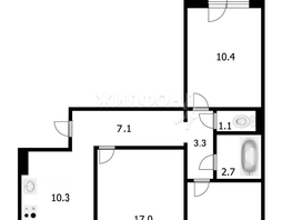 Продается 3-комнатная квартира Центральная ул, 62.9  м², 5400000 рублей