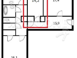 Продается Комната Дзержинского пр-кт, 14.2  м², 1570000 рублей