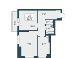 Продается 2-комнатная квартира ЖК Расцветай на Зорге, дом 3, 63.4  м², 6400000 рублей