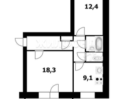 Продается 2-комнатная квартира Беловежская ул, 53.6  м², 4400000 рублей