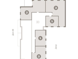 Продается 1-комнатная квартира ЖК Европейский берег, дом 49, 39.92  м², 8950000 рублей