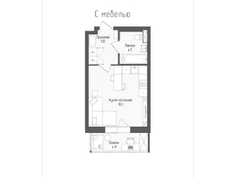 Продается Студия ЖК Тетрис, корпус 2, 29.1  м², 5462250 рублей