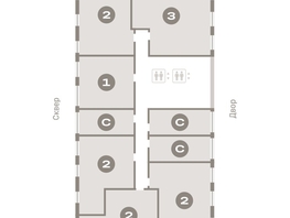 Продается 2-комнатная квартира ЖК Европейский берег, дом 44, 69.9  м², 10760000 рублей