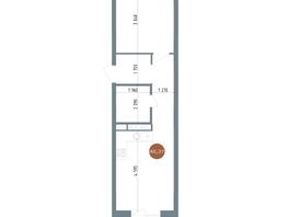 Продается 2-комнатная квартира ЖК 19/56 Кварталы Телецентра, сек 6, 40.37  м², 7980000 рублей