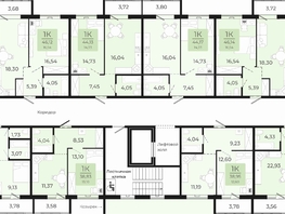 Продается 1-комнатная квартира ЖК Новый парк, II этап дом 2, 44.17 м², 4624800 рублей