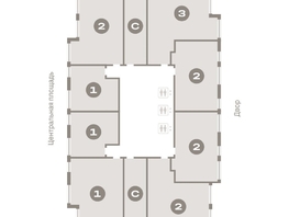 Продается 2-комнатная квартира ЖК Европейский берег, дом 45, 59.97 м², 10250000 рублей