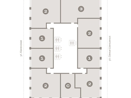 Продается 1-комнатная квартира ЖК Мылзавод, дом 9, 45.04  м², 9400000 рублей