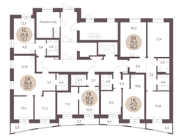 Продается 1-комнатная квартира ЖК Зеленый город, дом 1, 32.4  м², 4654900 рублей