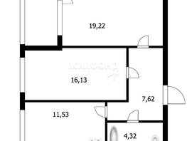 Продается 2-комнатная квартира ЖК На Рябиновой, 60  м², 7600000 рублей