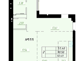 Продается 2-комнатная квартира ЖК Граф, 89.5 м², 16500000 рублей