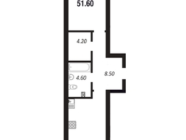 Продается Студия ЖК ПАРК-квартал «Королёв», дом 4, 51.6  м², 7894800 рублей