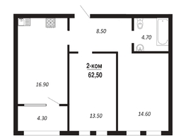 Продается 2-комнатная квартира ЖК ПАРК-квартал «Королёв», дом 3, 62.5  м², 10625000 рублей