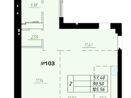Продается 2-комнатная квартира ЖК Граф, 89.4  м², 15500000 рублей