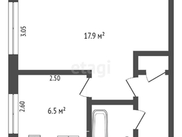 Продается 1-комнатная квартира 20-го партсъезда, 30.9  м², 2720000 рублей