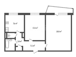 Продается 2-комнатная квартира Торговая ул, 52.9  м², 5050000 рублей