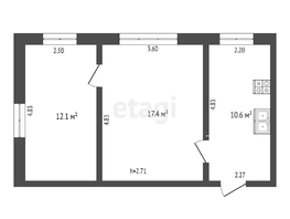 Продается 2-комнатная квартира Володарского ул, 40  м², 3200000 рублей
