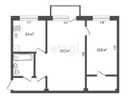 Продается 2-комнатная квартира Моторостроителей ул, 45 м², 2100000 рублей