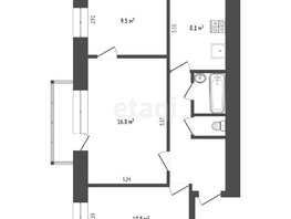 Продается 3-комнатная квартира Чайковского ул, 55.4  м², 5550000 рублей