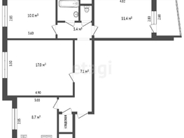 Продается 3-комнатная квартира Конева ул, 66  м², 7300000 рублей