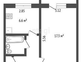 Продается 1-комнатная квартира Арнольда Нейбута ул, 32.8 м², 3280000 рублей