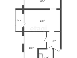 Продается 3-комнатная квартира Транспортная 4-я ул, 56 м², 5397000 рублей