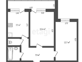 Продается 2-комнатная квартира Космический пр-кт, 46.7 м², 5000000 рублей