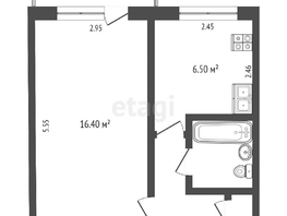 Продается 1-комнатная квартира Энергетиков ул, 31.4  м², 3300000 рублей