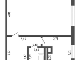 Продается 1-комнатная квартира 20 лет РККА ул, 46 м², 4200000 рублей