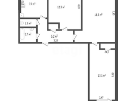 Продается 3-комнатная квартира Лукашевича ул, 61.7 м², 6250000 рублей
