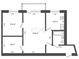 Продается 3-комнатная квартира Революционная ул, 48 м², 4850000 рублей