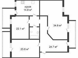 Продается 3-комнатная квартира Лермонтова ул, 138 м², 15000000 рублей