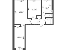 Продается 3-комнатная квартира Лукашевича ул, 63 м², 6399000 рублей