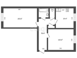 Продается 2-комнатная квартира 50 лет Профсоюзов ул, 56.8 м², 4800000 рублей
