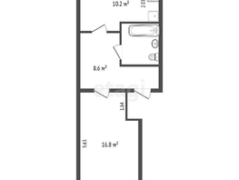 Продается 1-комнатная квартира 22-го партсъезда, 40.1 м², 3650000 рублей