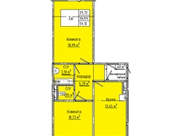 Продается 2-комнатная квартира ЖК Любинская 3-я, 30/2, 59.12  м², 6651000 рублей