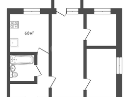 Продается 3-комнатная квартира Олимпийская ул, 48.3  м², 3500000 рублей
