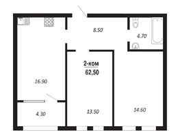 Продается 2-комнатная квартира ЖК ПАРК-квартал «Королёв», дом 3, 62.5 м², 9500000 рублей